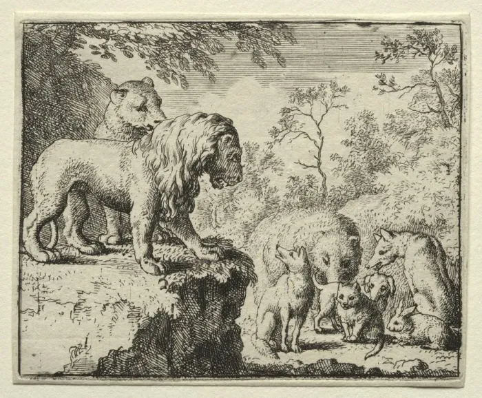 Framed Print : Reynard the Fox: The Pardon of Reynard. Creator: Allart van Everdingen (Dutch, 1621-1675) Framed Print : Reynard the Fox: The Pardon of Reynard. Creator: Allart van Everdingen (Dutch, 1621-1675)