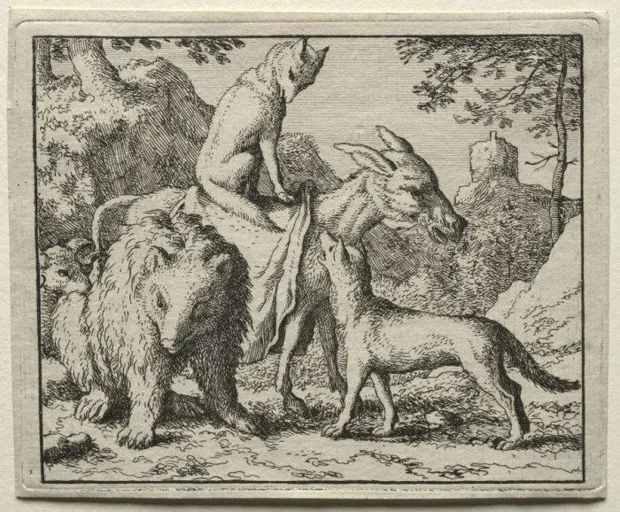 Framed Print : Reynard the Fox: Reynard and his Companions. Creator: Allart van Everdingen (Dutch, 1621-1675) Framed Print : Reynard the Fox: Reynard and his Companions. Creator: Allart van Everdingen (Dutch, 1621-1675)