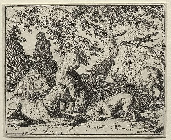 Reynard the Fox: Reynard Describes a False Plot Against the Lion. Creator: Allart van Everdingen