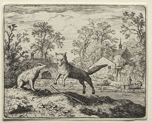 Reynard the Fox: Reynard Doing Penance. Creator: Allart van Everdingen (Dutch, 1621-1675)