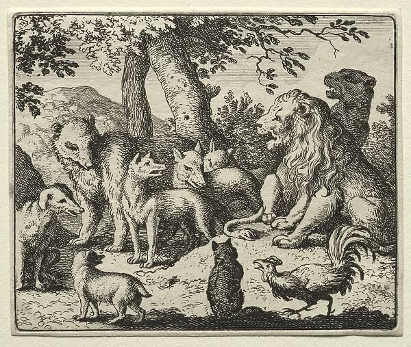 Reynard the Fox: Reynard Exonerates Himself. Creator: Allart van Everdingen (Dutch, 1621-1675)