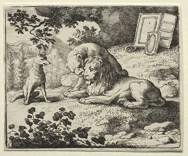 Reynard the Fox: Reynard Promises Gifts to the Lion. Creator: Allart van Everdingen (Dutch