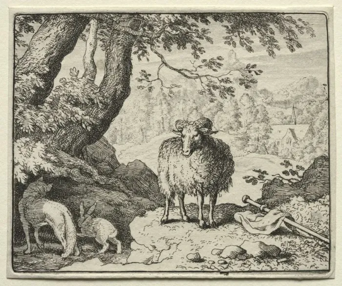Framed Print : Reynard the Fox: Reynard Returns Home. Creator: Allart van Everdingen (Dutch, 1621-1675) Framed Print : Reynard the Fox: Reynard Returns Home. Creator: Allart van Everdingen (Dutch, 1621-1675)