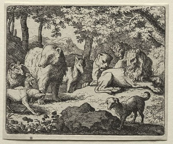 Reynard the Fox: The Suspension of the Sentence. Creator: Allart van Everdingen (Dutch, 1621-1675)