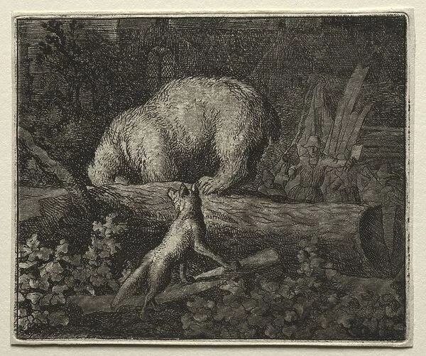 Reynard the Fox: Trapping the Bear. Creator: Allart van Everdingen (Dutch, 1621-1675)
