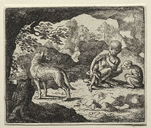 Reynard the Fox: The Wolf in the Monkeys Den. Creator: Allart van Everdingen (Dutch, 1621-1675)