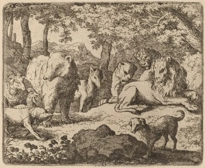 Framed Print : Reynard is Released to Tell His Story, probably c. 1645  /  1656