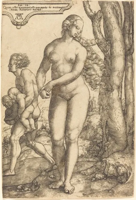 Framed Print : Rhea Silvia. Creator: Heinrich Aldegrever Framed Print : Rhea Silvia. Creator: Heinrich Aldegrever