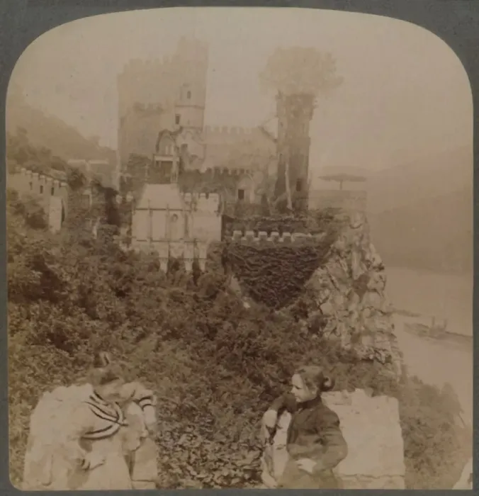 Framed Print : The Rheinstein, most picturesque of Rhenish Castles - N. from S. wall of bastion, Germany, 1902 Framed Print : The Rheinstein, most picturesque of Rhenish Castles - N. from S. wall of bastion, Germany, 1902