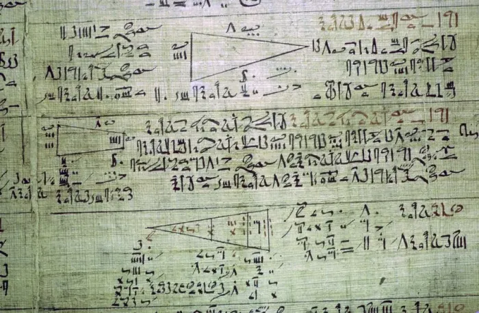 Framed Print : Rhind Mathematical Papyrus, from Thebes, Egypt, c1550 BC Framed Print : Rhind Mathematical Papyrus, from Thebes, Egypt, c1550 BC
