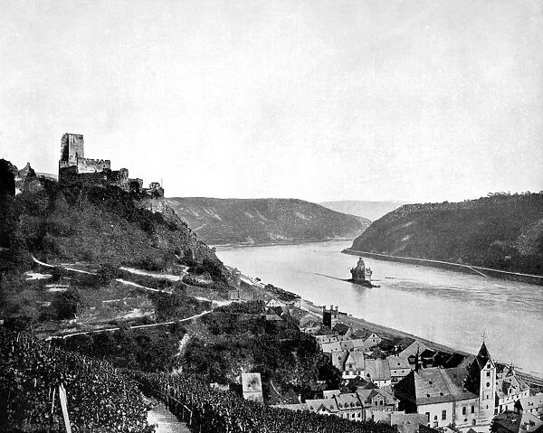 The Rhine, Gutenfels, and the Pfalz, Germany, 1893. Artist: John L Stoddard