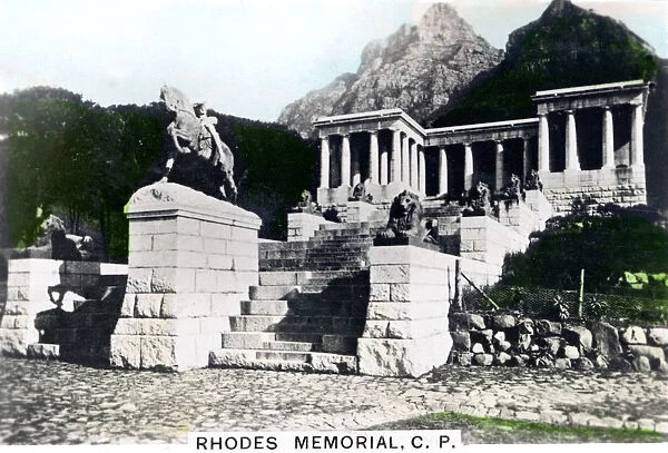Rhodes Memorial, Devils Peak, Cape Town, c1920s. Artist: Cavenders Ltd