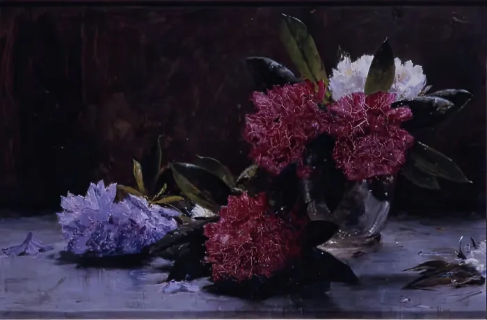 Framed Print : Rhododendrons, 1875-1899. Creator: George Reid Framed Print : Rhododendrons, 1875-1899. Creator: George Reid