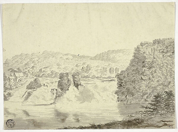 Rhone Waterfall near Schafhausen, n.d. Creator: Pieter Gaal