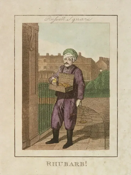 Framed Print : Rhubarb!, Cries of London, 1804 Framed Print : Rhubarb!, Cries of London, 1804