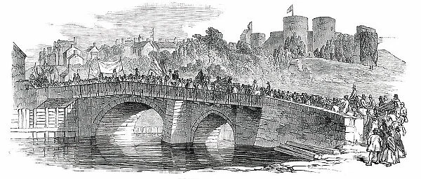 The Rhuddlan Royal Eisteddvod - the Procession to the Castle, 1850. Creator: Unknown