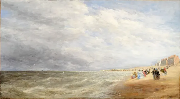 Framed Print : Rhyl Sands, 1855. Creator: David Cox the elder Framed Print : Rhyl Sands, 1855. Creator: David Cox the elder