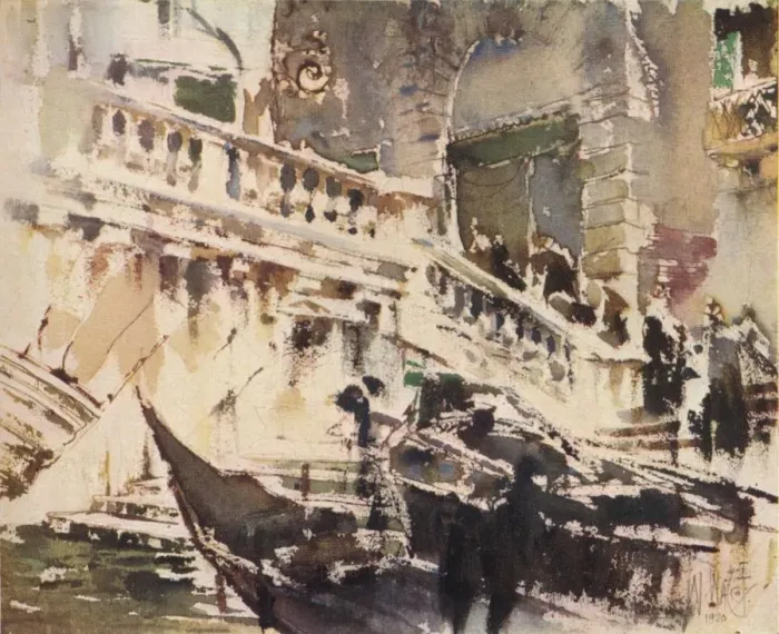 Framed Print : The Rialto, Venice, 1920, (1923). Artist: William Walcot Framed Print : The Rialto, Venice, 1920, (1923). Artist: William Walcot