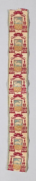 Ribbon with Medici Coat-of-Arms, Italy, 17th  /  18th century. Creator: Unknown
