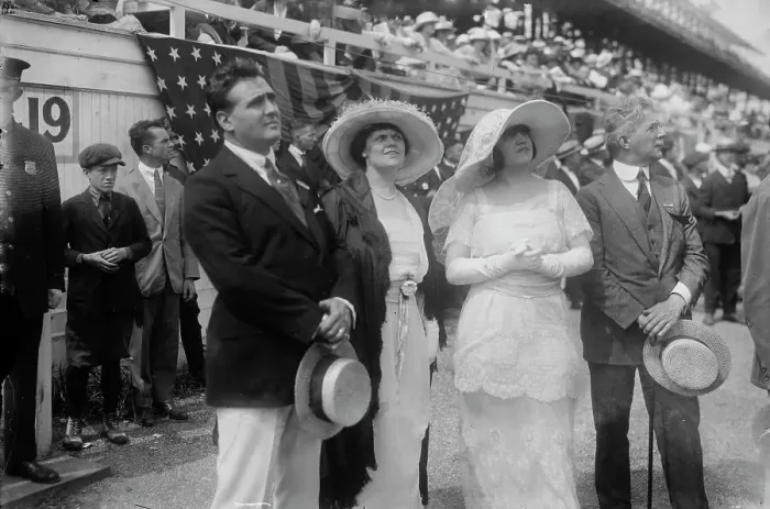 Framed Print : Riccardo Stracciari, Elsie Baker, Rosa Ponselle, Marcel Journet, 1919. Creator: Bain News Service Framed Print : Riccardo Stracciari, Elsie Baker, Rosa Ponselle, Marcel Journet, 1919. Creator: Bain News Service