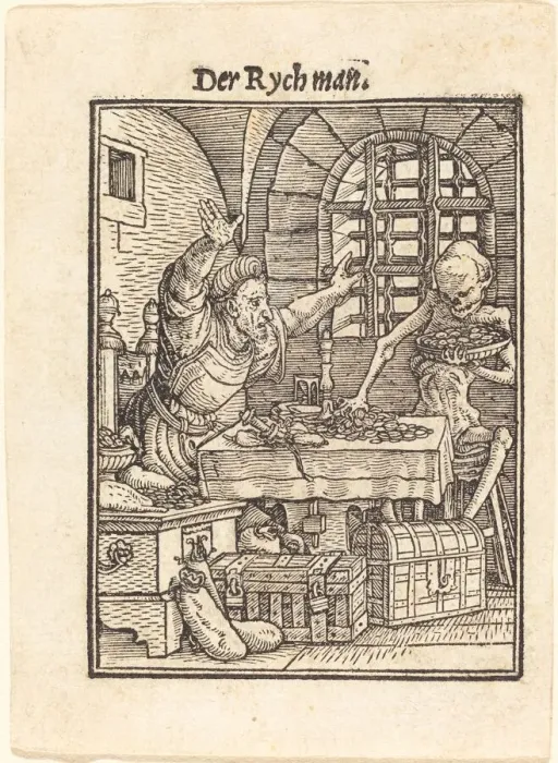 Framed Print : Rich Man. Creator: Hans Holbein the Younger Framed Print : Rich Man. Creator: Hans Holbein the Younger