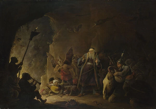 The Rich Man being led to Hell, c. 1647-1648. Artist: Teniers, David, the Younger (1610-1690)