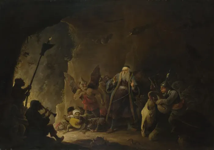 Framed Print : The Rich Man being led to Hell, c. 1647-1648. Artist: Teniers, David, the Younger (1610-1690) Framed Print : The Rich Man being led to Hell, c. 1647-1648. Artist: Teniers, David, the Younger (1610-1690)