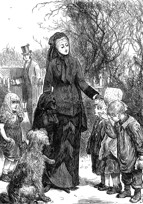 Framed Print : The Rich Widow, 1880. Creator: Unknown Framed Print : The Rich Widow, 1880. Creator: Unknown