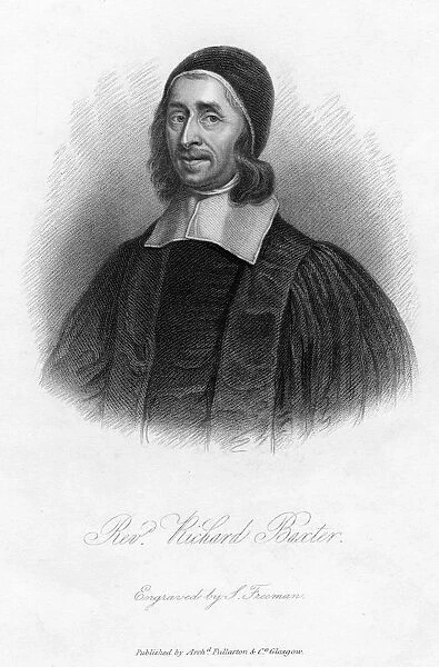 Richard Baxter (1615-1691), English Puritan, church leader and theologian, 19th century. Artist: Samuel Freeman