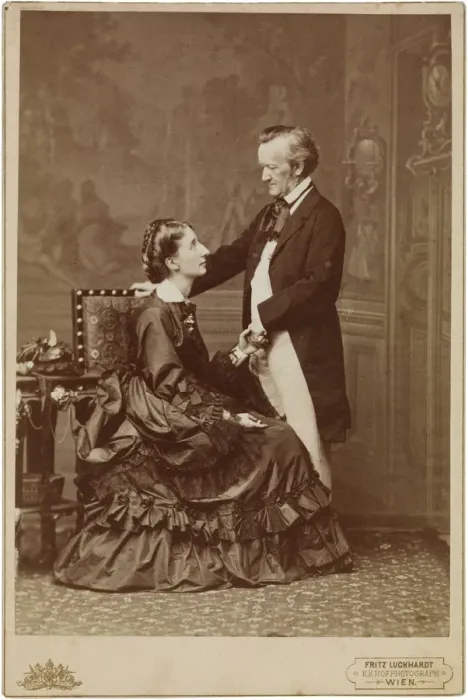 Framed Print : Richard and Cosima Wagner, 9 May 1872, Vienna, 1872 Framed Print : Richard and Cosima Wagner, 9 May 1872, Vienna, 1872