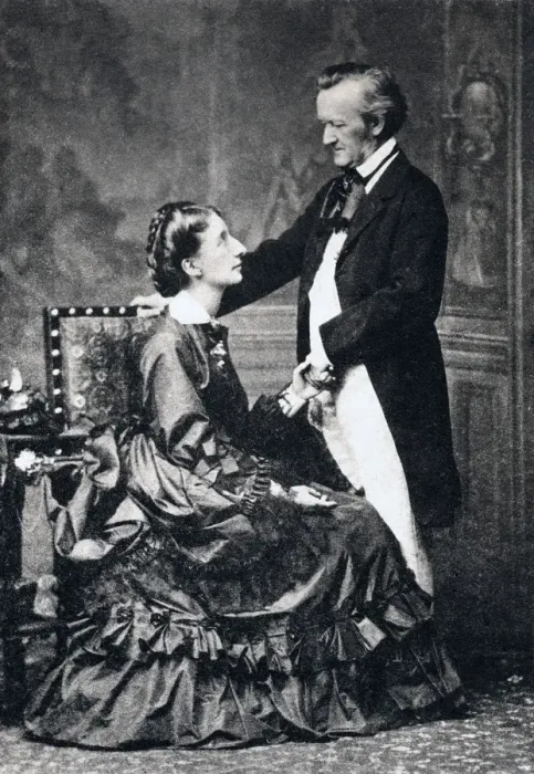 Framed Print : Richard and Cosima Wagner, late 19th century