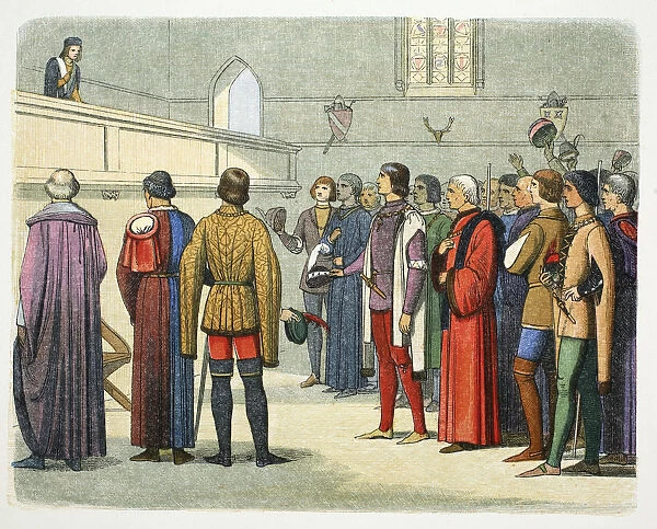 Richard, Duke of Gloucester invited to assume the crown, 1483 (1864)