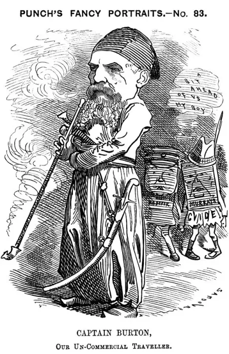Framed Print : Richard Francis Burton, English explorer and orientalist, 1882. Artist: Edward Linley Sambourne Framed Print : Richard Francis Burton, English explorer and orientalist, 1882. Artist: Edward Linley Sambourne