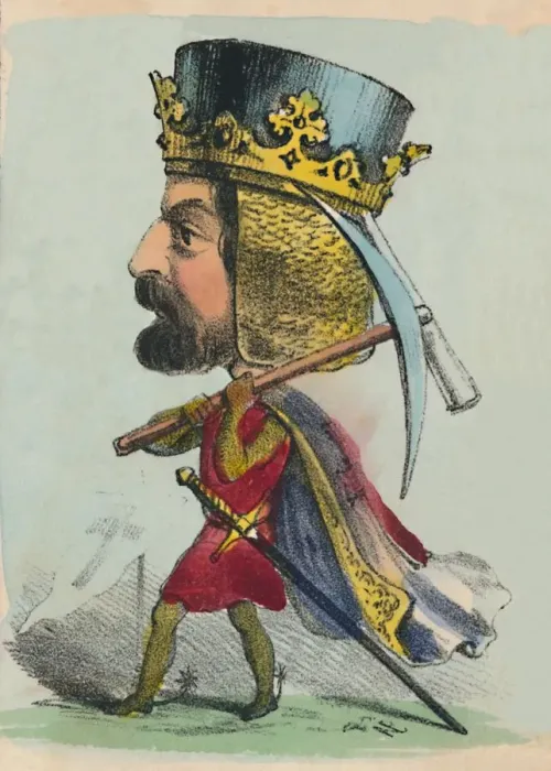 Framed Print : Richard I, 1856. Artist: Alfred Crowquill Framed Print : Richard I, 1856. Artist: Alfred Crowquill