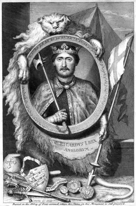 Framed Print : Richard I, King of England. Artist: George Vertue Framed Print : Richard I, King of England. Artist: George Vertue