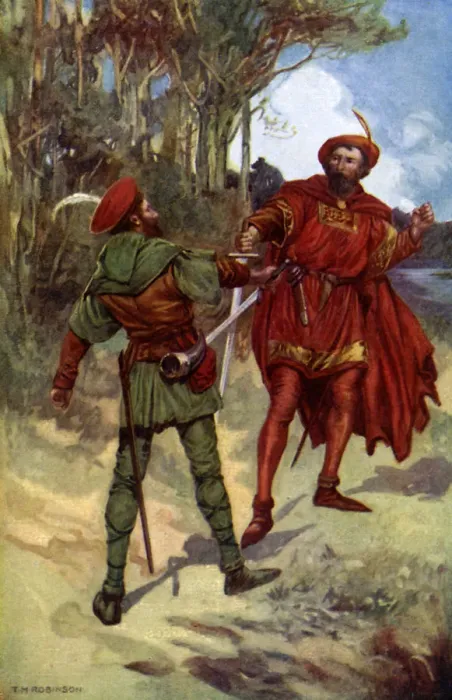 Framed Print : Richard I and Robin Hood, 1925 Framed Print : Richard I and Robin Hood, 1925
