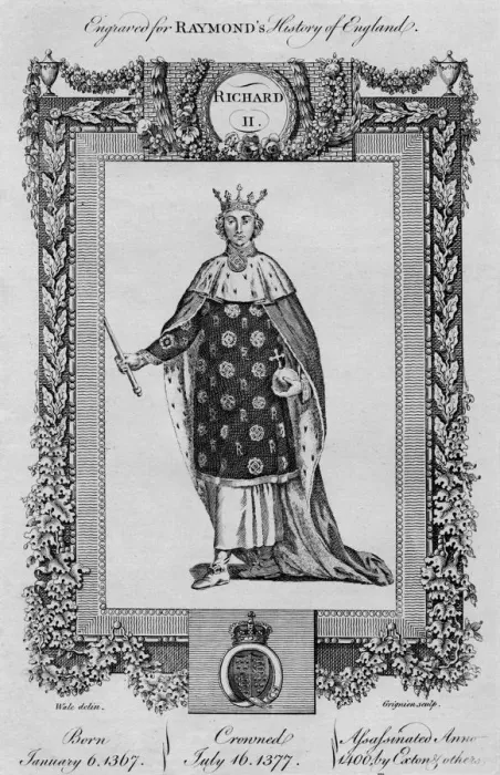 Framed Print : Richard II, (1367-1400), c1787 Framed Print : Richard II, (1367-1400), c1787