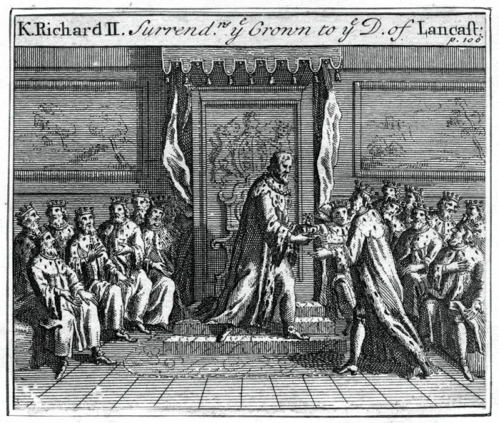 Framed Print : Richard II of England surrenders his crown, 1399 Framed Print : Richard II of England surrenders his crown, 1399