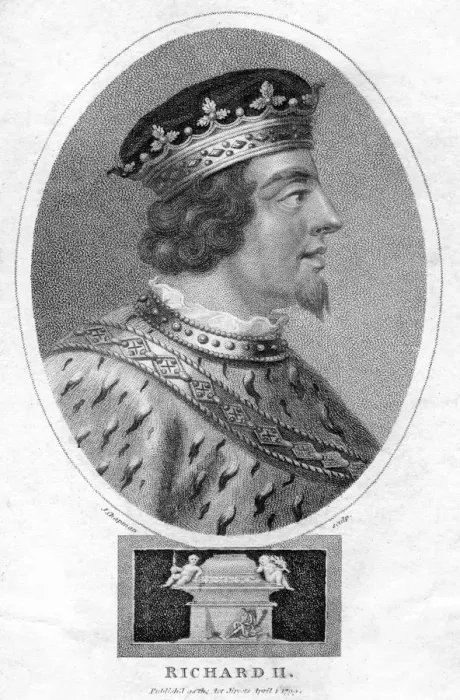Framed Print : Richard II, King of England, (1799). Artist: J Chapman Framed Print : Richard II, King of England, (1799). Artist: J Chapman