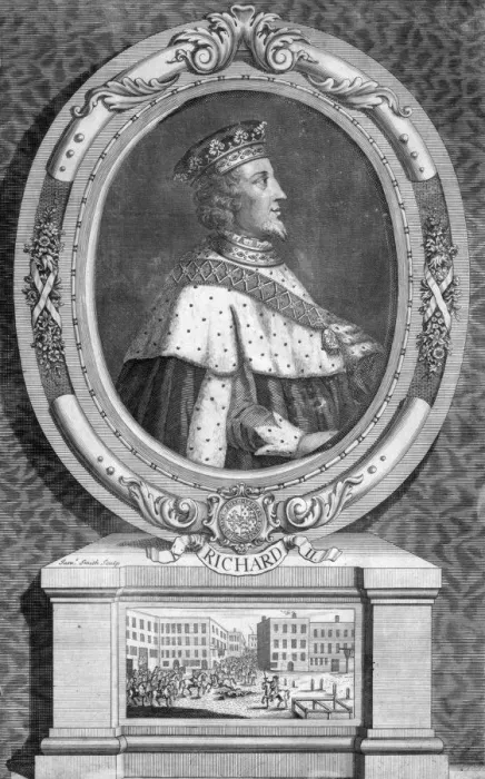 Framed Print : Richard II, King of England. Artist: J Smith Framed Print : Richard II, King of England. Artist: J Smith