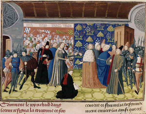Richard II surrendering the crown, 1399