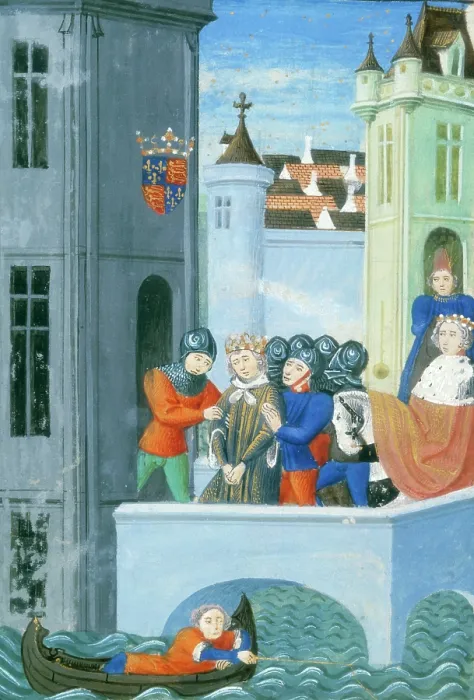 Framed Print : Richard II being taken into the Tower of London, 1399, (c1460-c1480). Creator: Unknown Framed Print : Richard II being taken into the Tower of London, 1399, (c1460-c1480). Creator: Unknown