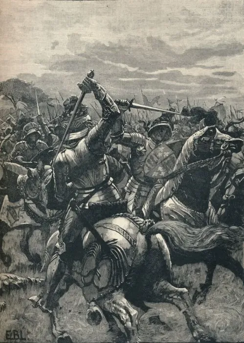 Framed Print : Richard III at the Battle of Bosworth, 1485 (1905) Framed Print : Richard III at the Battle of Bosworth, 1485 (1905)