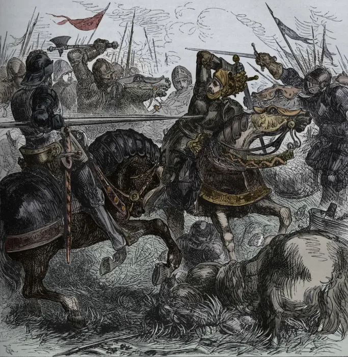 Framed Print : Richard III at Bosworth, 22 August 1485, (c1880) Framed Print : Richard III at Bosworth, 22 August 1485, (c1880)