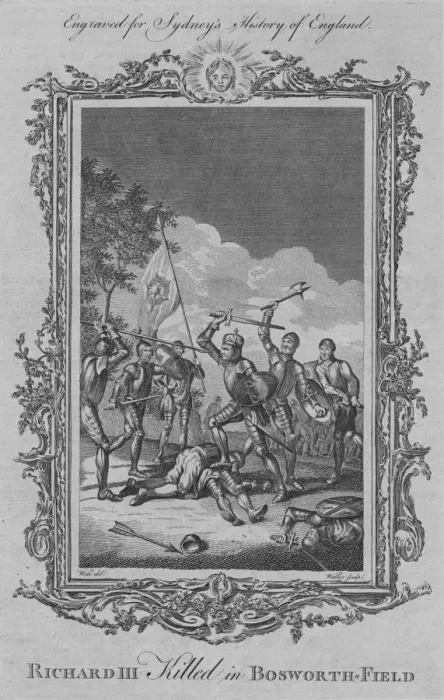 Framed Print : Richard III Killed in Bosworth-Field, 1773. Creator: William Walker Framed Print : Richard III Killed in Bosworth-Field, 1773. Creator: William Walker