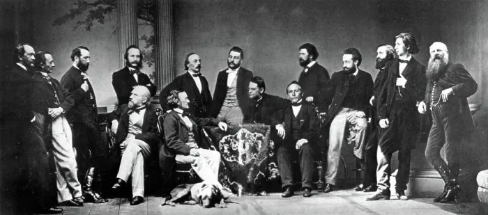Framed Print : Richard Wagner in the circle of friends and admirers before the premiere of Tristan in Munich, 186 Framed Print : Richard Wagner in the circle of friends and admirers before the premiere of Tristan in Munich, 186