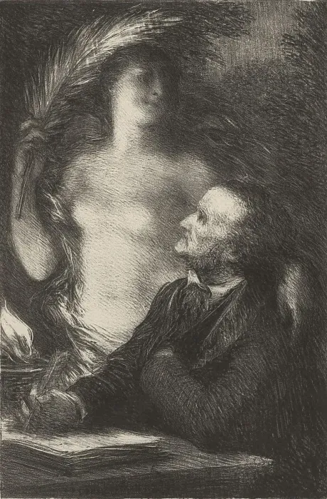 Framed Print : Richard Wagner and his Muse, 1886 Framed Print : Richard Wagner and his Muse, 1886