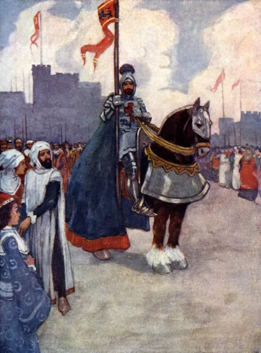 Framed Print : Richard went away to Palestine, 1190, (1905). Artist: As Forrest Framed Print : Richard went away to Palestine, 1190, (1905). Artist: As Forrest