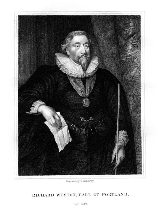 Framed Print : Richard Weston, 1st Earl of Portland, (1825). Artist: G Kellaway Framed Print : Richard Weston, 1st Earl of Portland, (1825). Artist: G Kellaway