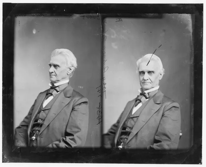 Framed Print : Richard Wigginton Thompson of Indiana, 1865-1880. Creator: Unknown Framed Print : Richard Wigginton Thompson of Indiana, 1865-1880. Creator: Unknown